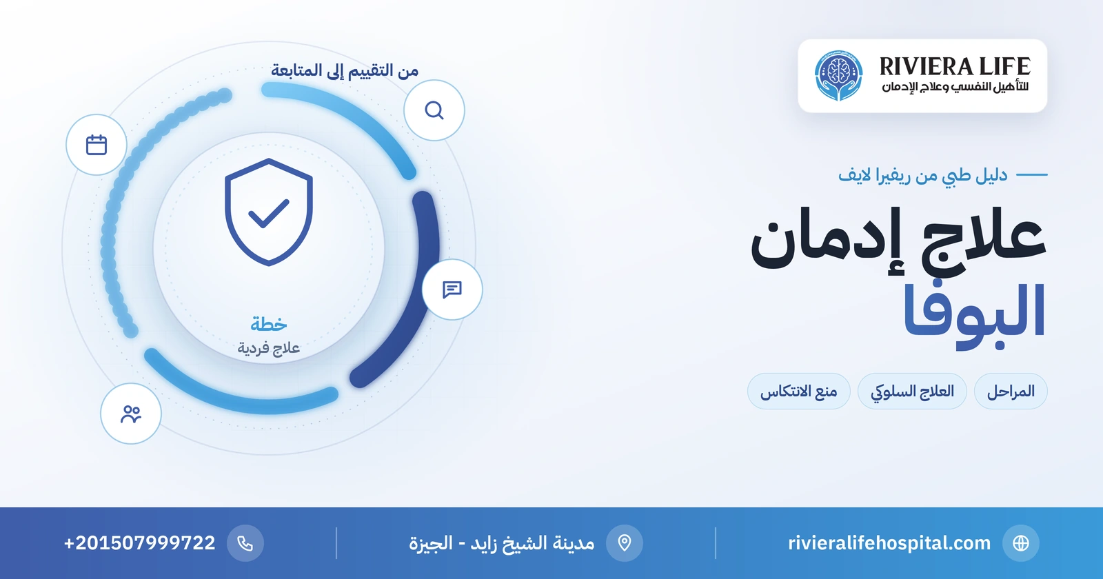علاج إدمان البوفا: المراحل الطبية والعلاج السلوكي ومنع الانتكاس 2 علاج إدمان البوفا: المراحل والعلاج السلوكي ومنع الانتكاس — ريفيرا لايف