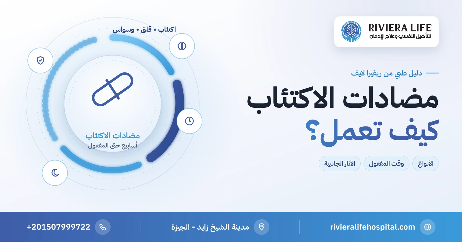 مضادات الاكتئاب: أنواعها وكيف تعمل ومتى يظهر مفعولها 2 مضادات الاكتئاب: الأنواع وطريقة العمل ووقت ظهور المفعول — ريفيرا لايف