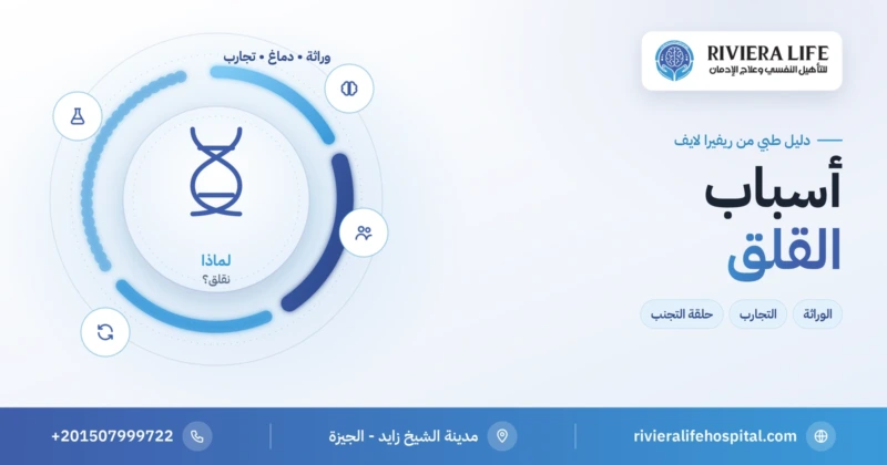 أسباب القلق: العوامل الوراثية والنفسية والجسدية — ريفيرا لايف