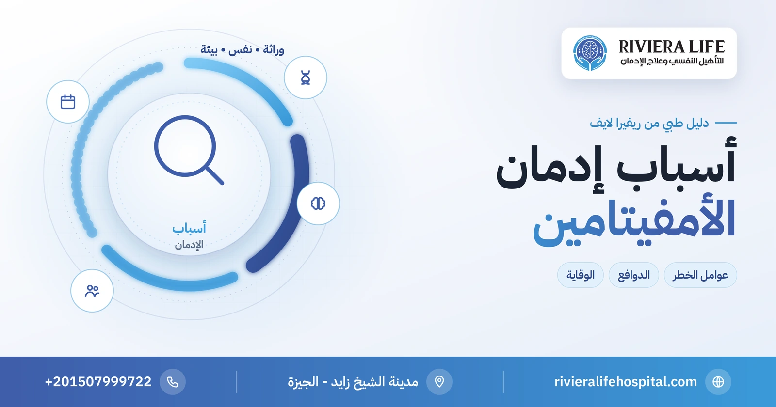 أسباب إدمان الأمفيتامين: عوامل نفسية واجتماعية ودليل الوقاية 2 أسباب إدمان الأمفيتامين وعوامل الخطر والوقاية — ريفيرا لايف