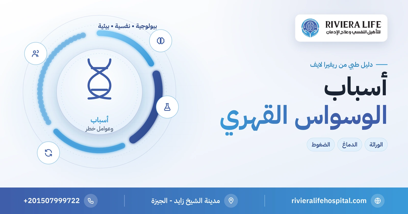 أسباب الوسواس القهري: لماذا يحدث وما هي عوامل الخطر؟ 2 أسباب الوسواس القهري وعوامل الخطر البيولوجية والنفسية — ريفيرا لايف