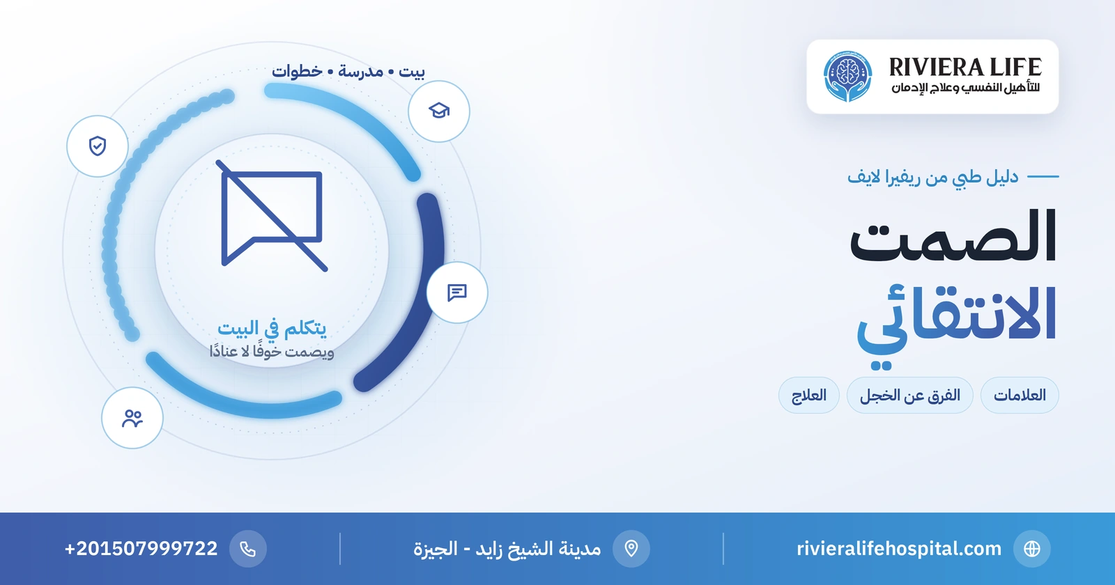 الصمت الانتقائي عند الأطفال: لماذا يتكلم في البيت ويصمت خارجه؟ 2 الصمت الانتقائي عند الأطفال: العلامات والفرق عن الخجل والعلاج التدريجي — ريفيرا لايف