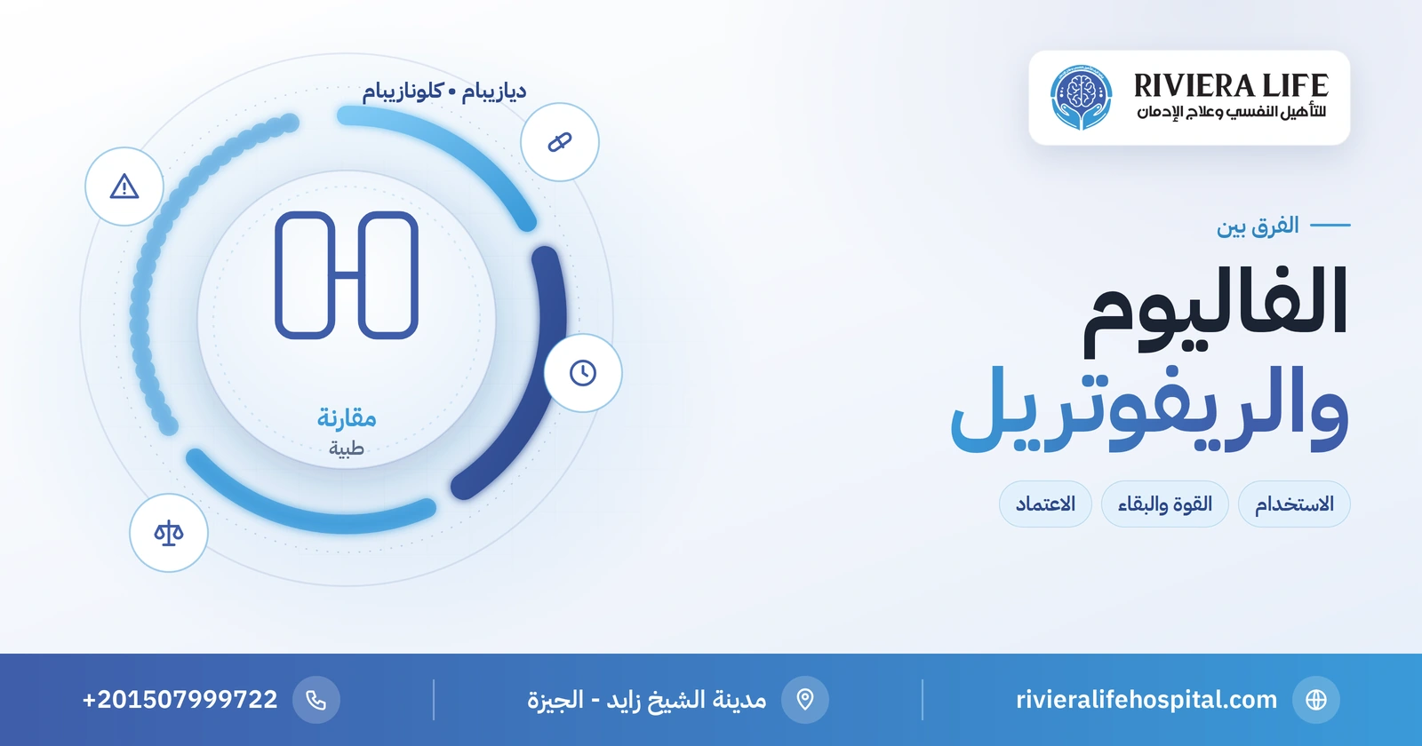 الفرق بين الفاليوم والريفوتريل: الاستخدام والبقاء والاعتماد والانسحاب 2 الفرق بين الفاليوم والريفوتريل: مقارنة الاستخدام والاعتماد — ريفيرا لايف